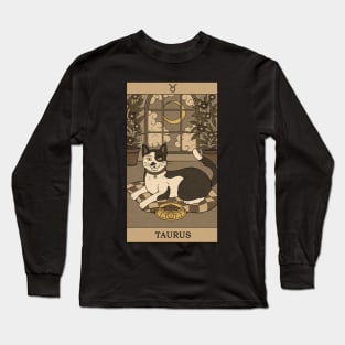 Taurus Cat Long Sleeve T-Shirt